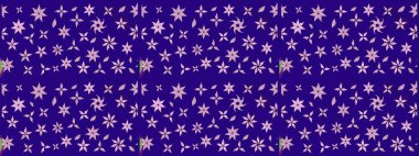 Nazik, narin çiçek arkaplanı. Mavi renkli çiçekler. Raster çiçek desenli ve çiçekli..