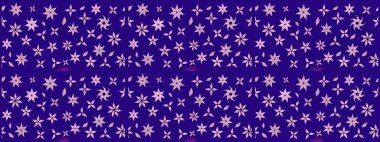 Raster illüstrasyonu. Mavi renkli çiçekler. Robot resim. Şirin çiçek elementleri..