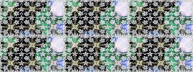 Raster illüstrasyonunda kusursuz çiçek deseni. Tarafsız renklerde çiçekler. Düz Çiçek Elementleri Tasarımı. Renkli Bahar Teması Kusursuz Arkaplan.