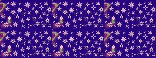 Mavi renkli çiçekler. Raster illüstrasyonu. Çiçek desenli eskiz, vuruşlar, sıçramalar, yaz çiçekleri..