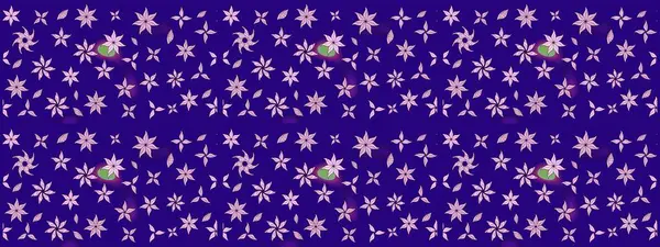 Düz Çiçek Elementleri Tasarımı. Mavi renkli, zarif çiçek buketli suluboya. Raster illüstrasyonu. Renkli Bahar Teması çizim şablonu.