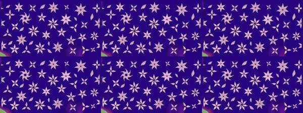 Raster illüstrasyonu. Çizim çiçek deseni duvar kâğıdı olarak kullanılabilir. Mavi renkte çiçekler.