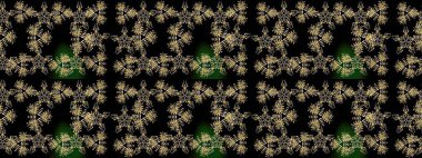 Renkli desenli eskiz deseni, siyah çiçekler ve dekoratif elementlerle. Eskiz geçmişi. Eski usul. Kumaş, tekstil, duvar kağıdı baskısı için. Raster illüstrasyonu.