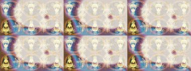 Raster illüstrasyonu. Kar taneleri altın renklerde izole edilmiş. Kar Tanesi Simgesi. Raster illüstrasyonu.