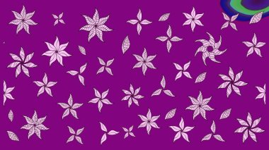 Çiçekli zambakların eskiz geçmişi. Parlak çiçekli kolaj çiçekleri mor. Çiçek tasarımı için inanılmaz kolaj cennet tarzı..