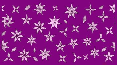 Suluboya çiçekli çiçek deseni. Mor renkli güzel bir tekstil. Raster illüstrasyonu.