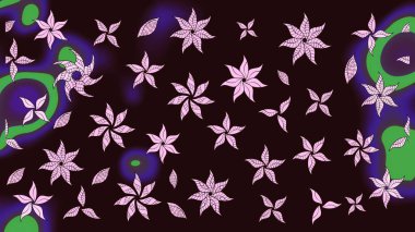 Sabıka fotoğraflarında, bebek kıyafetlerinde, duvar kâğıtlarında, paket kutularında falan kullanılabilir. Zarif, parlak ve eskiz kahverengi çiçek deseni tasarımı.