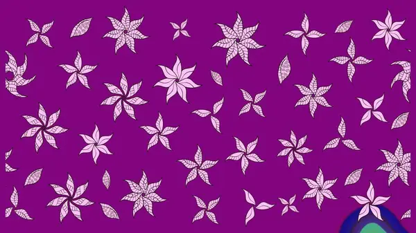 Çiçekli zambakların eskiz geçmişi. Parlak çiçekli kolaj çiçekleri mor. Çiçek tasarımı için inanılmaz kolaj cennet tarzı..