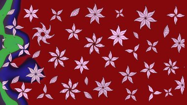 Çiçekli çiçek deseni, suluboya. Küçük çiçekte güzel bir çiçek deseni var. Raster deseni.