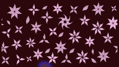 Renkli grunge, soyut arkaplanı colokahverengi çiçeklerle süslüyor. Parmak izi, kumaş, duvar kâğıdı, tekstil için raster dokusu. Nakış desenli çiçek deseni..