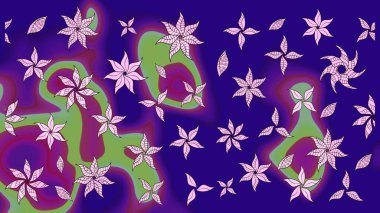 Suluboya, elle çizilmiş. Eskiz arkaplan modeli. Çiçekler maviye. Raster stoku.