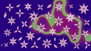 Çiçek arkaplanlı soyut zarafet eskiz deseni. Raster Güzel kumaş deseni.