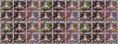 Raster illüstrasyonunda kusursuz çiçek deseni. Suluboya tarzında renkler üzerine çiçekler.