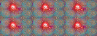 Şirin çiçekler. Satır seamless modeli. Rasterleştirme Trendy kumaş deseni.