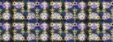 Arabesk ile klasik model. Arabesk ve çiçekli doğu raster desenleri. Geleneksel klasik süs.