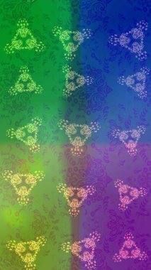 Kar taneleri deseni. Renkli arka planda izole edilmiş kar tanelerinin düz tasarımı. Kar taneleri arka planda. Kar tanesi süsleme deseni. Raster illüstrasyonu.