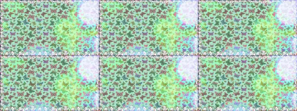 Raster Arkaplanı mavi renklerde. Renkli Kelebeklerle Bahar Arkaplanı. Güzel Kelebek Siluetleriyle Moda Dekorasyonu. Kart, Davetiye, Yazdırma İçin Şirin Kadınsı Desen.