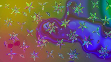 Raster şirin suluboya çiçek desenleri çiziyor. Kartlar, davetiyeler, tarih kartları ve daha fazlası için kullanılabilir. Büyük bir suluboya çiçek seti..