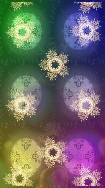 Desen snowflakes.raster Noel soyut renkli arka plan ile düşen kar tanesi. Raster illüstrasyon.