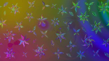 Tatil havası. Raster güzel bir çiçek deseni çizmiş. Nazik romantik baskı. Bahar mevsimi.