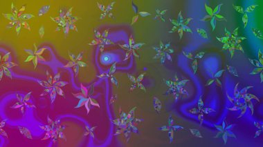 Çiçek tasarımı için inanılmaz bir kolaj cenneti tarzı. Parlak çiçekli kolaj çiçekleri kahverengi. Çiçekli zambaklar eskiz arka planı.