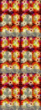 Kar tanesi süsleme deseni. Raster illüstrasyonu. Renkli arka planda izole edilmiş kar tanelerinin düz tasarımı. Kar taneleri deseni. Kar taneleri arkaplanı.