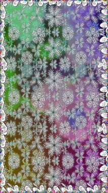 Gri renkli şirin çiçek deseni. Düz Çiçek Elementleri Tasarımı. Raster Modaya uygun kumaş deseni. Renkli Bahar Teması Kusursuz Arkaplan.