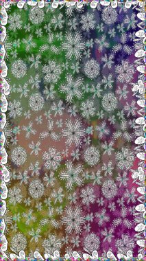 Moda baskıları için zarif bir şablon. Çiçekli bahar çiçekleri. Küçük renkli çiçekler. Küçük çiçekte güzel bir desen. Motley illüstrasyonu.