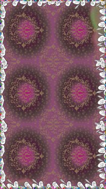 Düz Çiçek Elementleri Tasarımı. Güzel kumaş deseni. Renkli Bahar Temalı Kusursuz Arkaplan. Raster illüstrasyonunda kusursuz çiçek deseni.