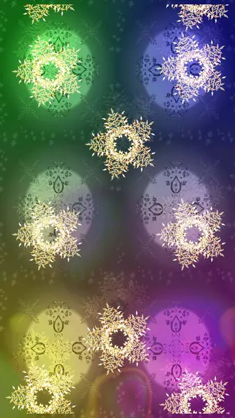 Desen snowflakes.raster Noel soyut renkli arka plan ile düşen kar tanesi. Raster illüstrasyon.