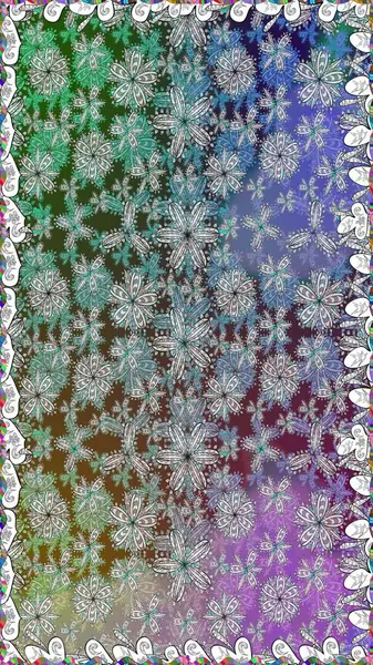 Gri renkli çiçekler. Raster illüstrasyonunda kusursuz çiçek deseni.