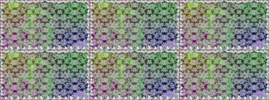 Suluboya, elle çizilmiş. Raster - stok. Kusursuz bir arka plan modeli. Vadinin gri renkli çiçekleri.