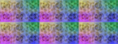 Renkli arka planda izole kar taneleri. Raster illüstrasyonu. Kar taneleri radyal menekşe, mavi ve nötr renkler.