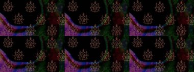 Raster illüstrasyonu. Düz Çiçek Elementleri Tasarımı. Çiçek deseni. Renkli Bahar Teması eskiz kalıbı. Chichi kumaş deseni çiz.