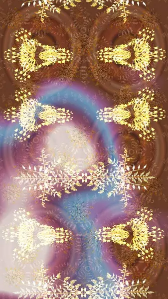 Kahverengi renkli çiçekler. Suluboya çizimi. Çiçekli eskiz deseni. El çizimi.