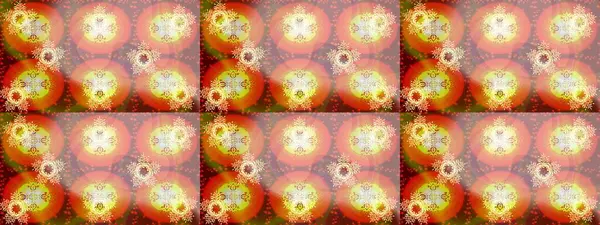 Renkli elementlerle Raster ilginç desen