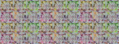 Raster illüstrasyonunda kusursuz çiçek deseni. Tarafsız renklerde çiçekler.