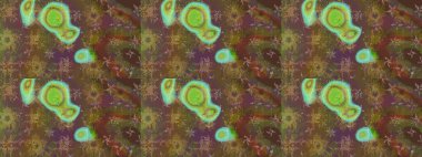 Bir sürü kahverengi ve soyut çiçekli tropik eskiz deseni. Küçük çiçekteki sevimli çiçek deseni. Varicolobrown Raster çizimi.