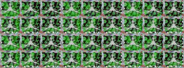 Yeşil renkte çiçeklerle süslenmiş kusursuz çiçek deseni. Suluboya tarzında yeşil renkte çiçekler.