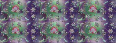 Küçük yabani çiçeklerdeki kusursuz halk desenleri. Özgürlük stili Millefleur 'lar. Tekstil, duvar kâğıdı, kapaklar, yüzey, baskı, hediye paketi, hatıra defteri, dekupaj. Taşralı şıklığı.
