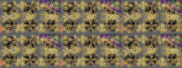 Lace Snowflakes 'in etnik kökü. Raster illüstrasyonu. Stilize Çiçekler. Mandalas 'ın dekoratif dokusu. Kumaş veya Duvar Kağıdı Tasarımı. Tekstil için Lacy Fashion Print. Halk Biçimi.