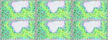 Kelebek yeşil ve mavi arka planda. Kusursuz. Davetiye, kart ve parmak izi için basit kadınsı bir model. Raster illüstrasyonu.