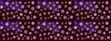 Kahverengi renkte çiçekli çiçek deseni. Suluboya tarzında kahverengi renkte çiçekler.