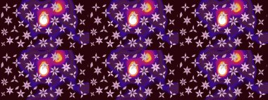 Bahar çiçekleriyle güzel bir çiçek deseni çizmişsin. Raster illüstrasyonu. Güzel kumaş deseni.