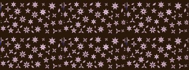 Eskiz geçmişi. Raster illüstrasyonu. Eski usul. Tomurcukları papatya çiçekleri olan sevimli bir çiçek deseni. Miles Fleur, süslü püslü bir süs. Kumaş, tekstil ve duvar kağıdı baskısı için..