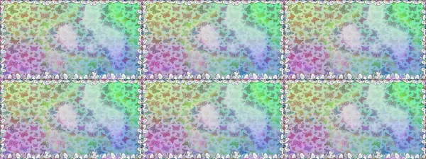 Kusursuz. Tarafsız renklerde resimler. Kelebek desenli güzel çizim tasarımı. Ambalaj kağıtları ve duvar kağıtları için sevimli bir arkaplan, kumaş tasarımı, kağıt.