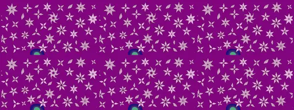 Mor renkli güzel bir tekstil. Raster illüstrasyonu. Suluboya çiçekli çiçek deseni.