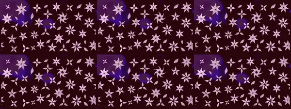 Çiçek desenli çizim. Kahverengi renkli Asya tekstili. Raster illüstrasyonu.