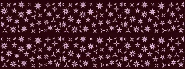 Raster illüstrasyonundaki çiçek desenli çizim. Suluboya tarzında kahverengi renkte çiçekler.