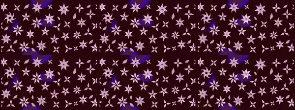 El çizimi çiçekli soyut çizim kalıbı. Kahverengi renkli çiçekler. Raster illüstrasyonu.